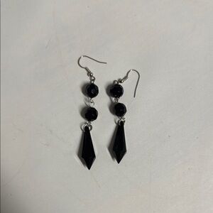 Chic Black Drop Earrings